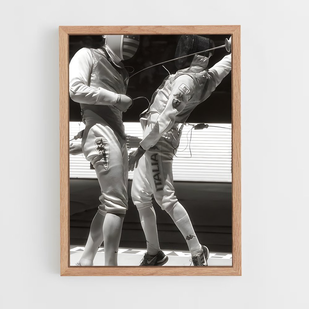 Poster Olympics fencing – affiche Escrime (vue 4)